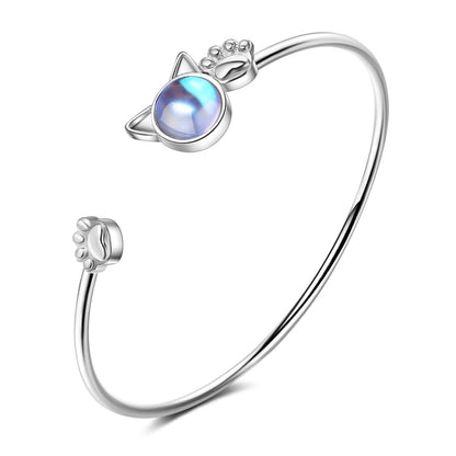 Cat Ears Moonstone Bracelet