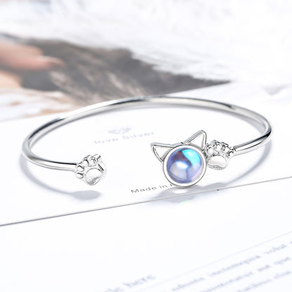 Cat Ears Moonstone Bracelet