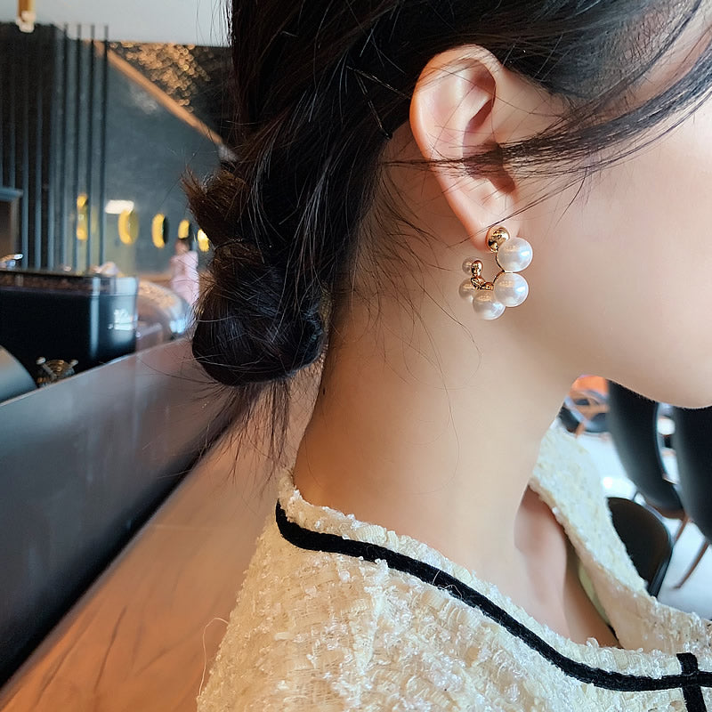 Korean Simple Pearl Earrings