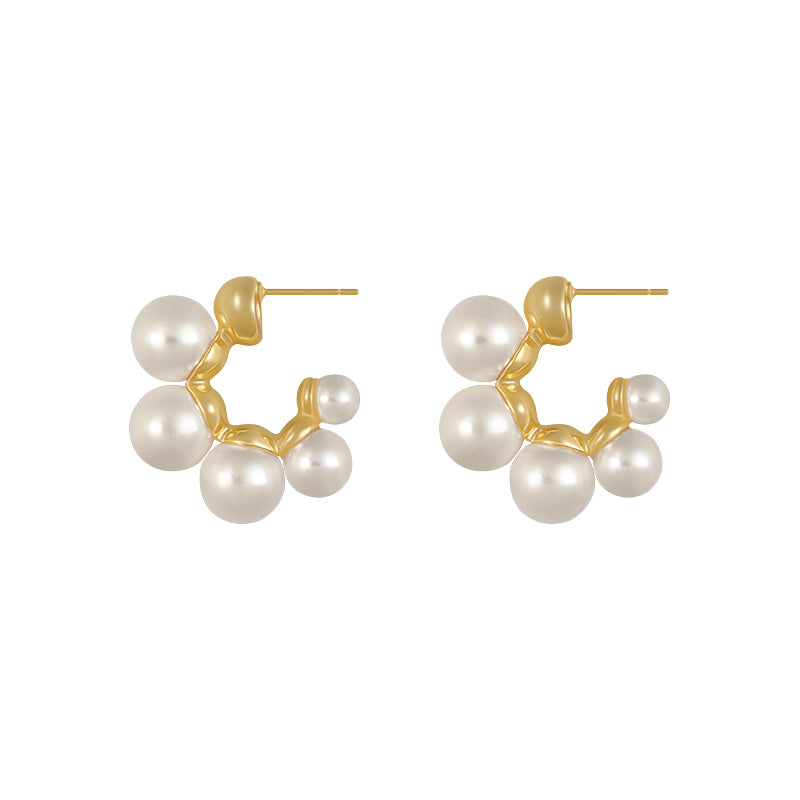 Korean Simple Pearl Earrings