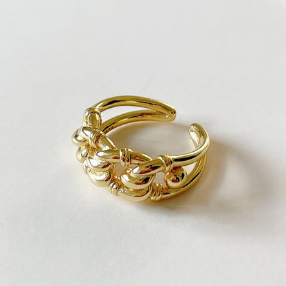 Japanese Style Gold Ring