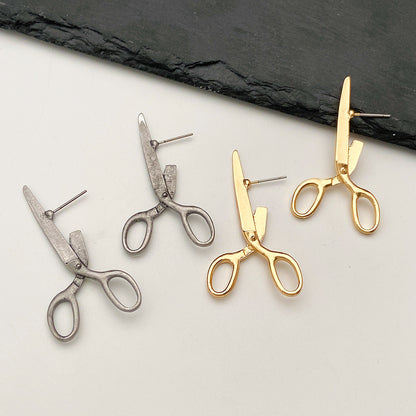 Retro Scissors Ear Studs