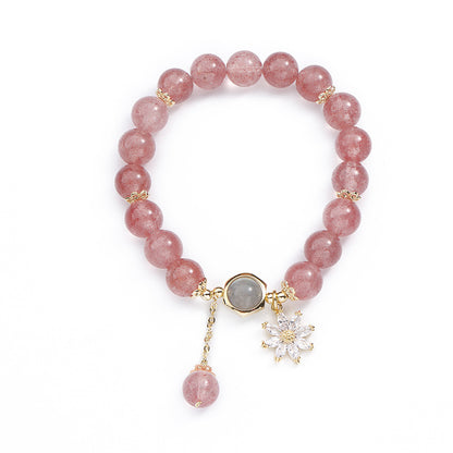 Natural Strawberry Crystal Bracelet